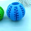 Juguete de mascotas de goma bola de alimentación de perro molino juguete de limpieza de dientes sandía bola de alimentación de fugas masticar juguetes suministros Specification image
